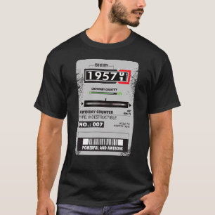 electricity metre Three phase metre birthday 1957 T-Shirt