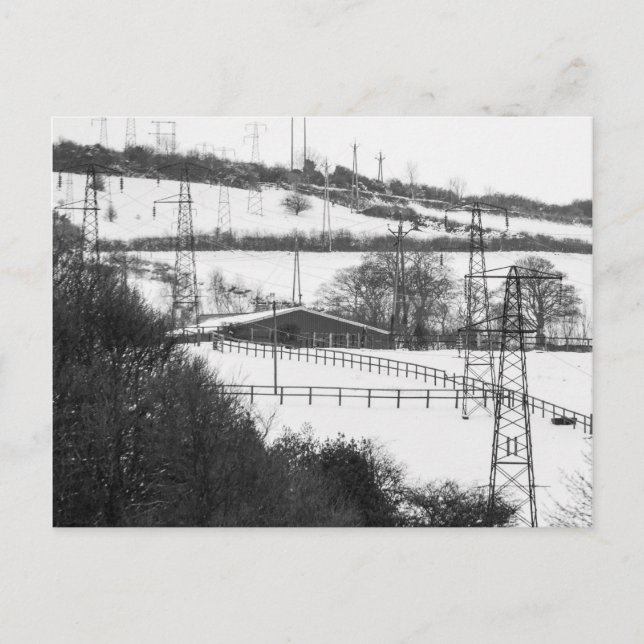 Electricity Pylons Postcard (Front)