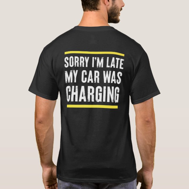 Electricity Vehicle Ev Car For Men Women T-Shirt (Back)