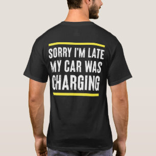 Electricity Vehicle Ev Car For Men Women T-Shirt