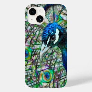 Electrified Peacock Head  Case-Mate iPhone 14 Case
