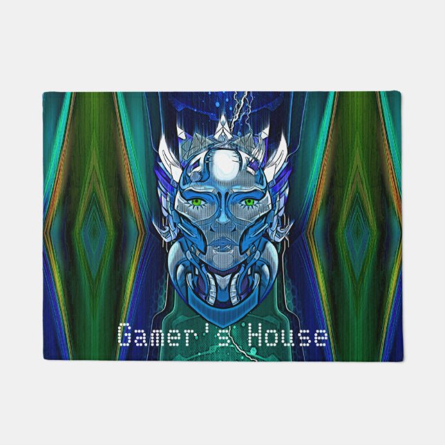 Electrified Robotic Head  Doormat (Front)