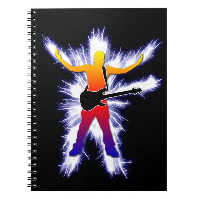 Electrifying Bass Player Graphic Notebook (Front)