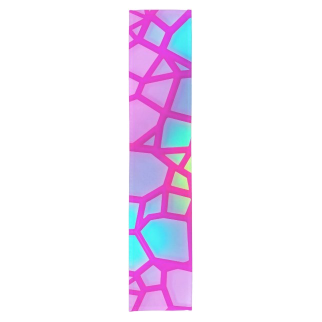 electrifying neon pink short table runner (Front)