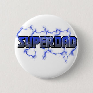 Electrifying Superdad 6 Cm Round Badge