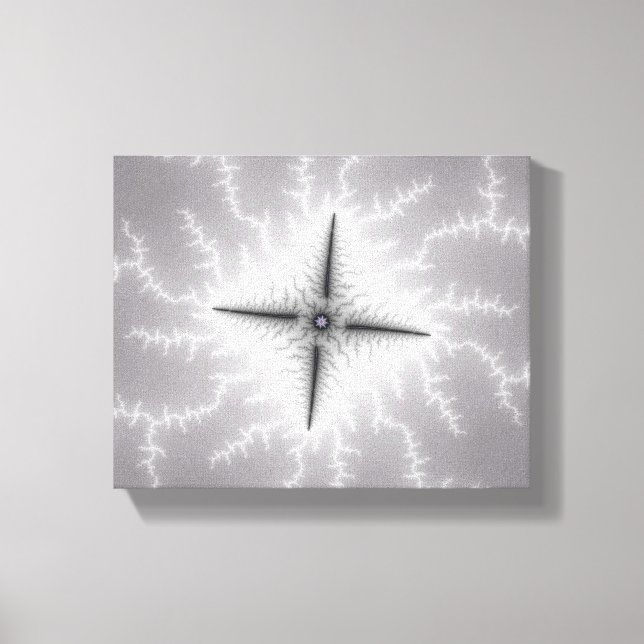 Electro - Fractal Art Canvas Print (Front)
