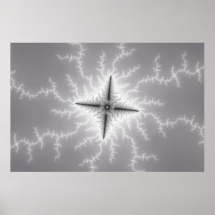 Electro - Fractal Art Poster