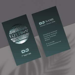 Electro music DJ Business Card