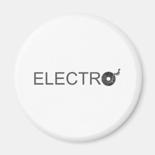 Electro - Music turntable vinyl record DJ Clubber Magnet