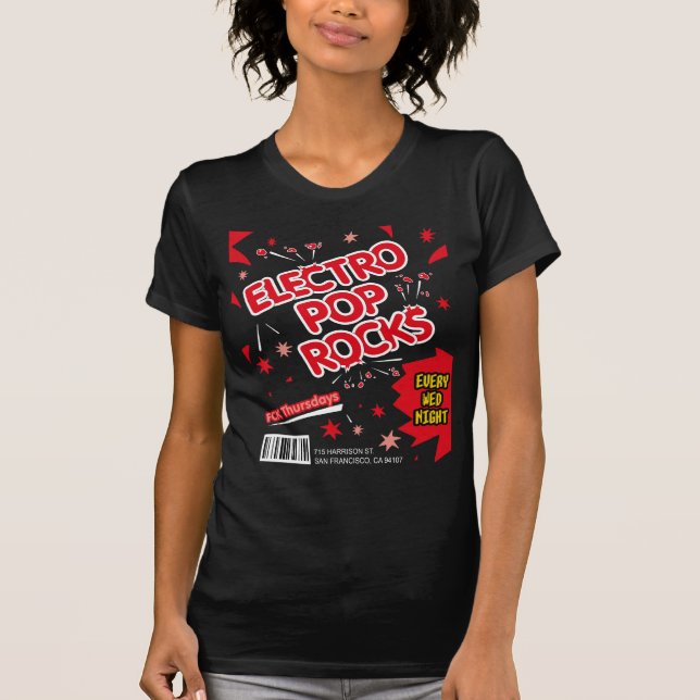 Electro Pop Rocks Candy Red T-Shirt (Front)