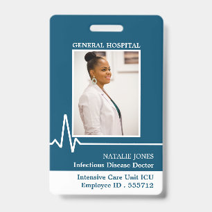 Electrocardiogram, Photo Medical ID Badge