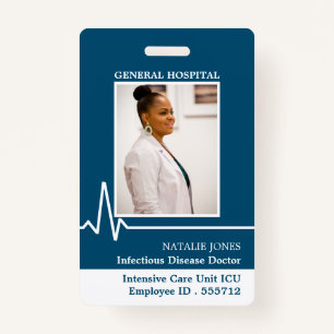 Electrocardiogram, Photo Medical ID Badge