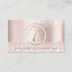 Electrolysis Hair Removal Appointment Rose Sand Card