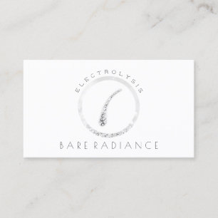 Electrolysis Hair Removal Appointment White Grey Card