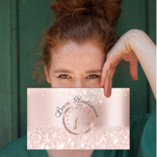 Electrolysis Hair Removal beauty Studio Pink Rose Appointment Card