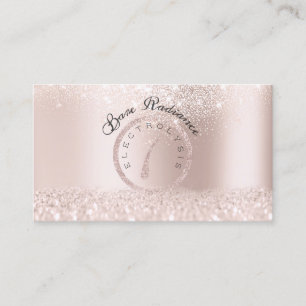Electrolysis Hair Removal Pink Rose Appointment Card