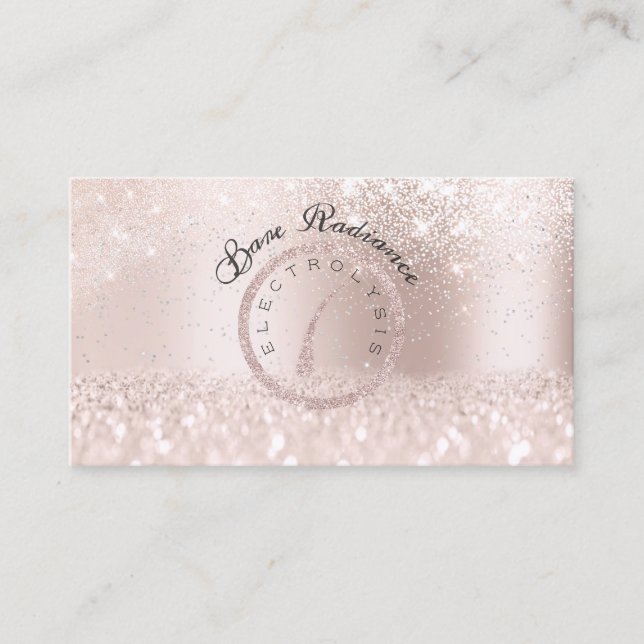 Electrolysis Hair Removal Rose Appointment Card 1 (Front)