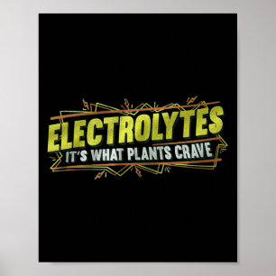 Electrolytes It’s What Plants Crave Funny  Poster