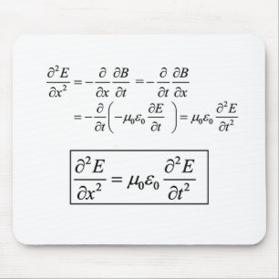 electromagnetic d'Alembert wave equation Mouse Pad