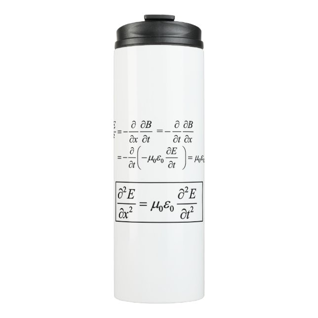 electromagnetic d'Alembert wave equation Thermal Tumbler (Front)