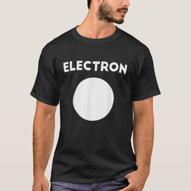 Electron Lazy Halloween Costume Funny Atomic React T-Shirt (Front)