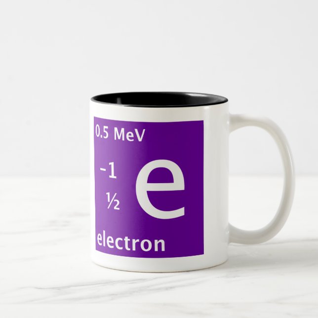 Electron (left handed) Two-Tone coffee mug (Right)