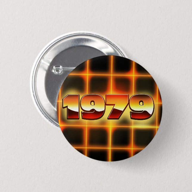 electronic 1979 6 cm round badge (Front & Back)