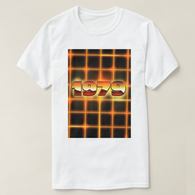 electronic 1979 button T-Shirt (Design Front)