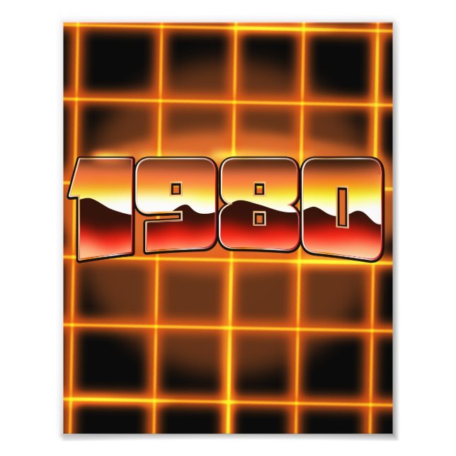 Electronic 1980 photo print (Front)