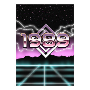 Electronic 1989 photo print