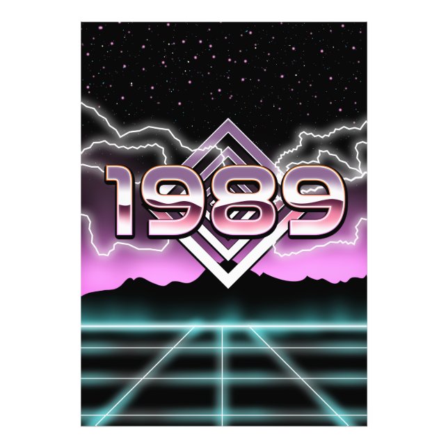 Electronic 1989 photo print (Front)