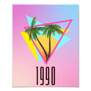 Electronic 1990 photo print