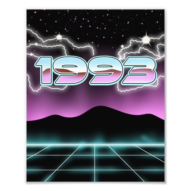 Electronic 1993 photo print (Front)