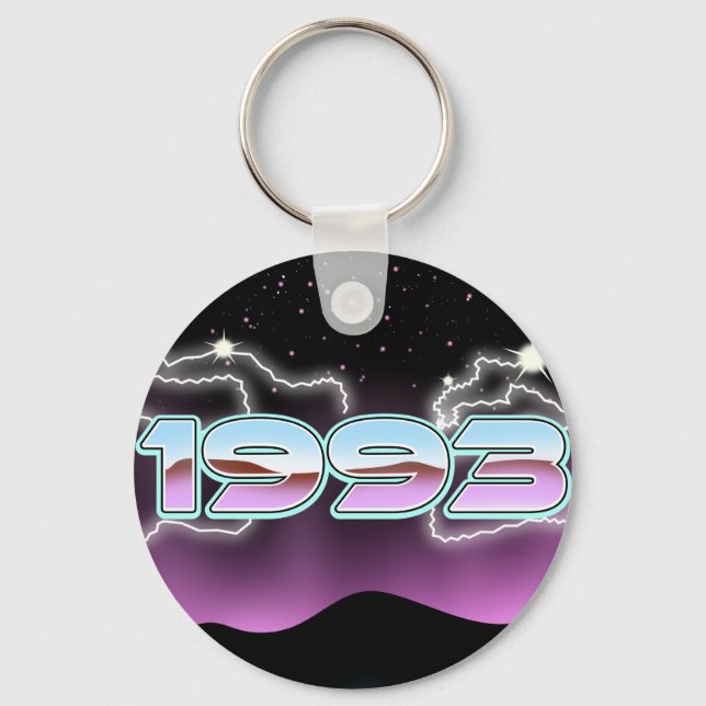 Electronic 1993 postcard key ring (Front)