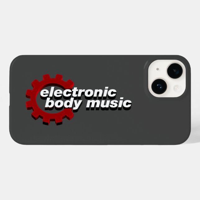 Electronic Body Music EBM lettering Case-Mate iPhone Case (Back (Horizontal))