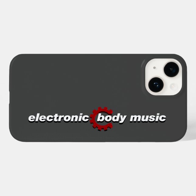 Electronic Body Music EBM lettering Case-Mate iPhone Case (Back (Horizontal))