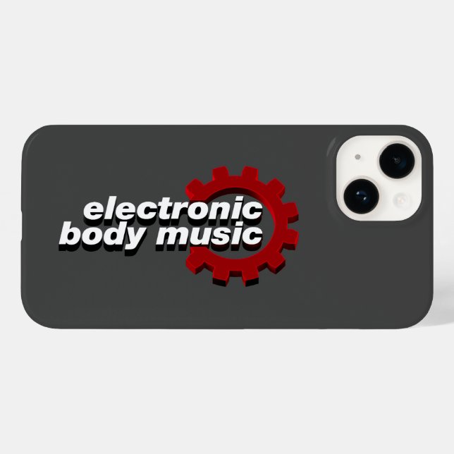 Electronic Body Music EBM lettering Case-Mate iPhone Case (Back (Horizontal))
