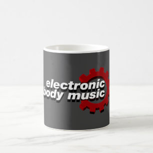 Electronic Body Music EBM lettering Coffee Mug