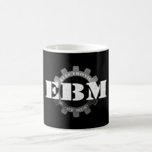 Electronic Body Music EBM lettering Coffee Mug