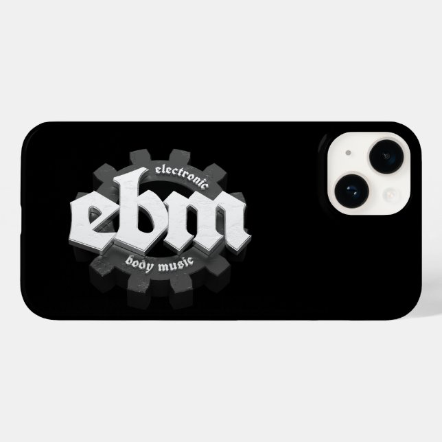 Electronic Body Music EBM lettering V3 grey Case-Mate iPhone Case (Back (Horizontal))