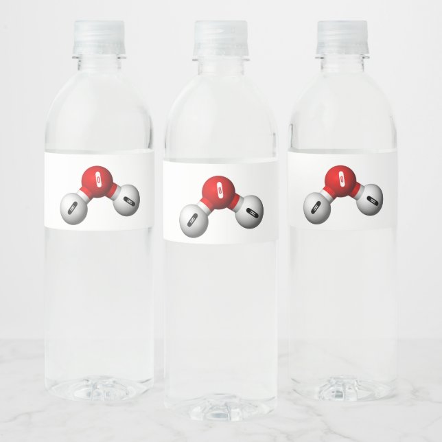 Electronic bond of water- water bottle label (Bottles)