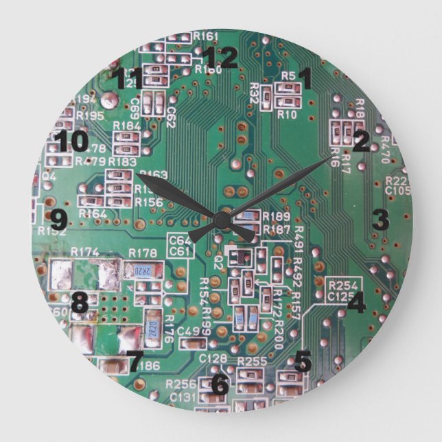 Electronic Circuit Acrylic Wall Clock (Front)