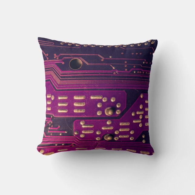 Electronic circuit board abstract background. comp cushion (Front)
