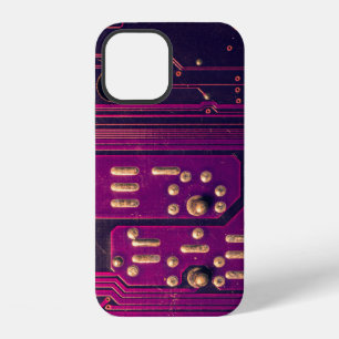 Electronic circuit board abstract background. comp iPhone 12 case