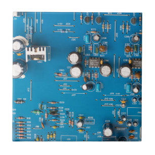 Electronic circuit board ceramic tile