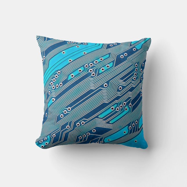 Electronic circuit board close up. circuit,board,b cushion (Front)