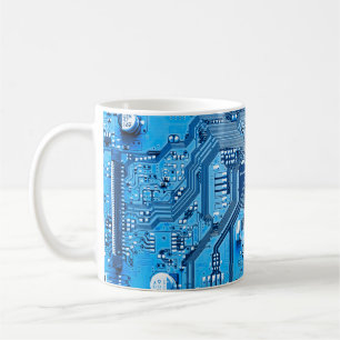 Electronic circuit board close up. circuit,board,s coffee mug