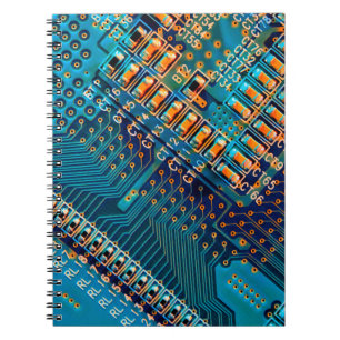 Electronic circuit board close up. computer,semico notebook