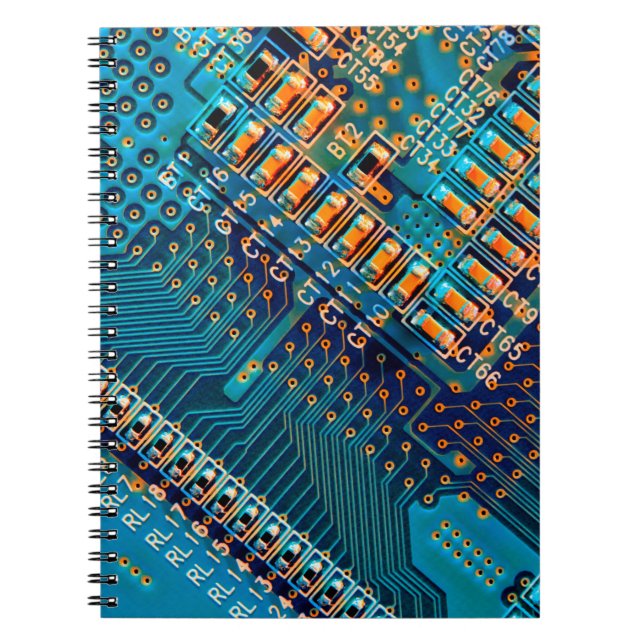 Electronic circuit board close up. computer,semico notebook (Front)