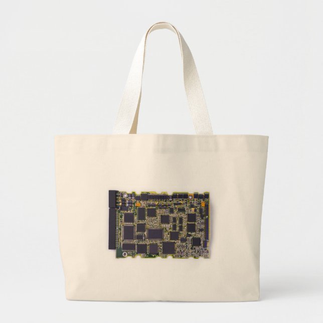 electronic circuit board large tote bag (Front)